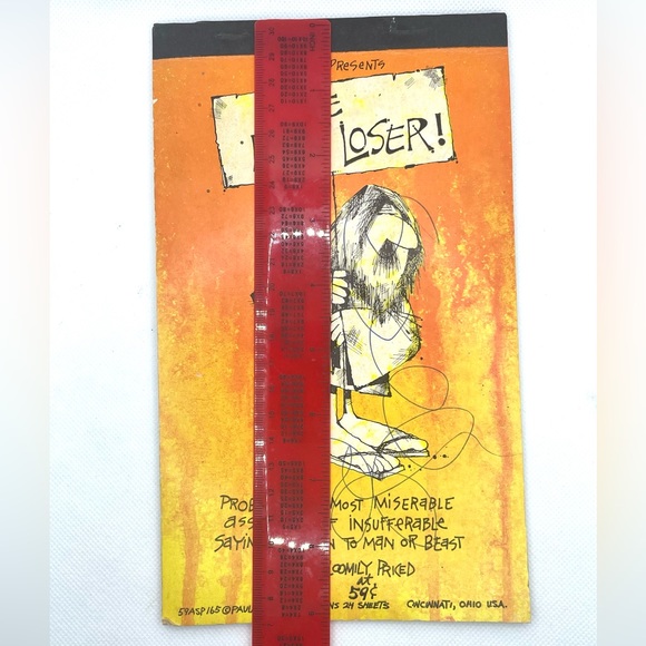 Vinatge Notepad “The Born Loser” by Paula 1969. Gag Gift. - Picture 7 of 7
